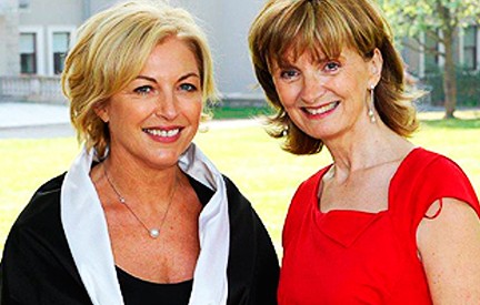 Liz O’Donnell with Adi Roche