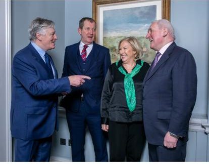 Liz O Donnell, Alistair Campbell and Pat Kenny pictured with Bertie Ahern