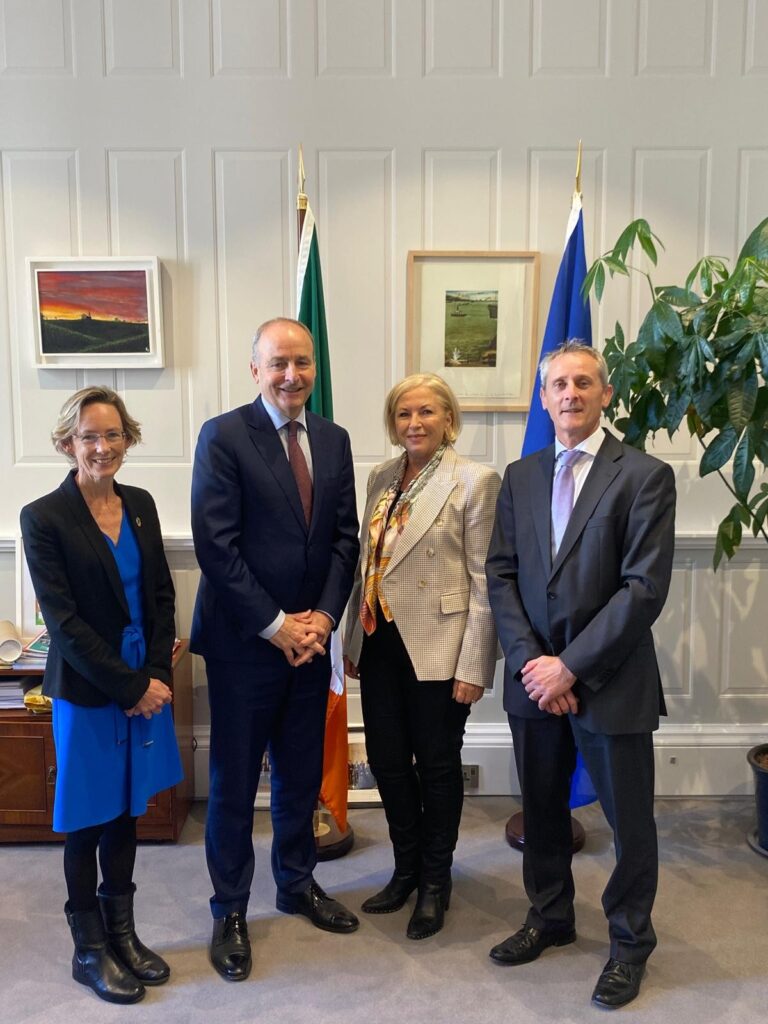 Meeting with Minister of State Neale Richmond at Iveagh House with members of the Irish Emergency Alliance.