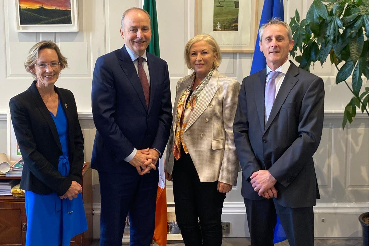 Meeting Taoiseach with Liz O Donnell